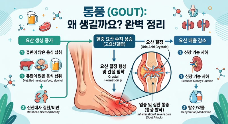 엄지발가락이 팅팅부었어요 통풍인가요?