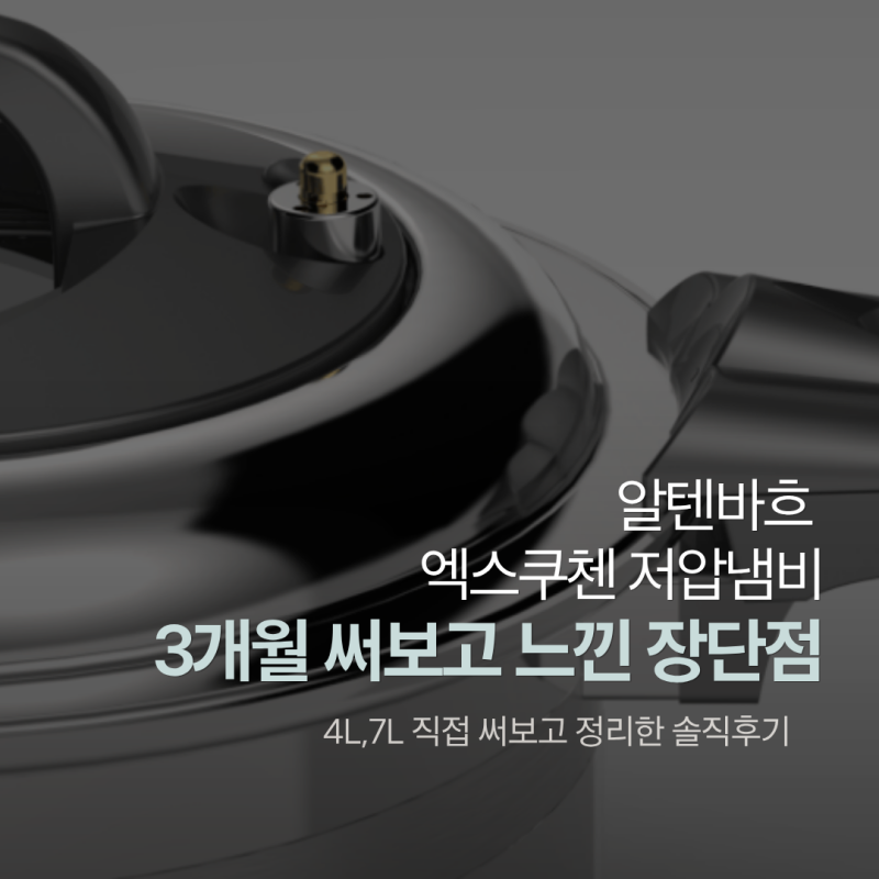 알텐바흐 저압냄비 후기, 3개월 써보고 느낀 장단점