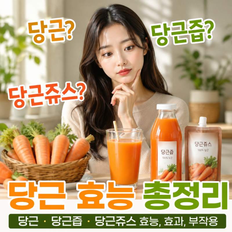 당근주스 효능, 부작용, 먹는법, 맛있는 레시피 총정리
