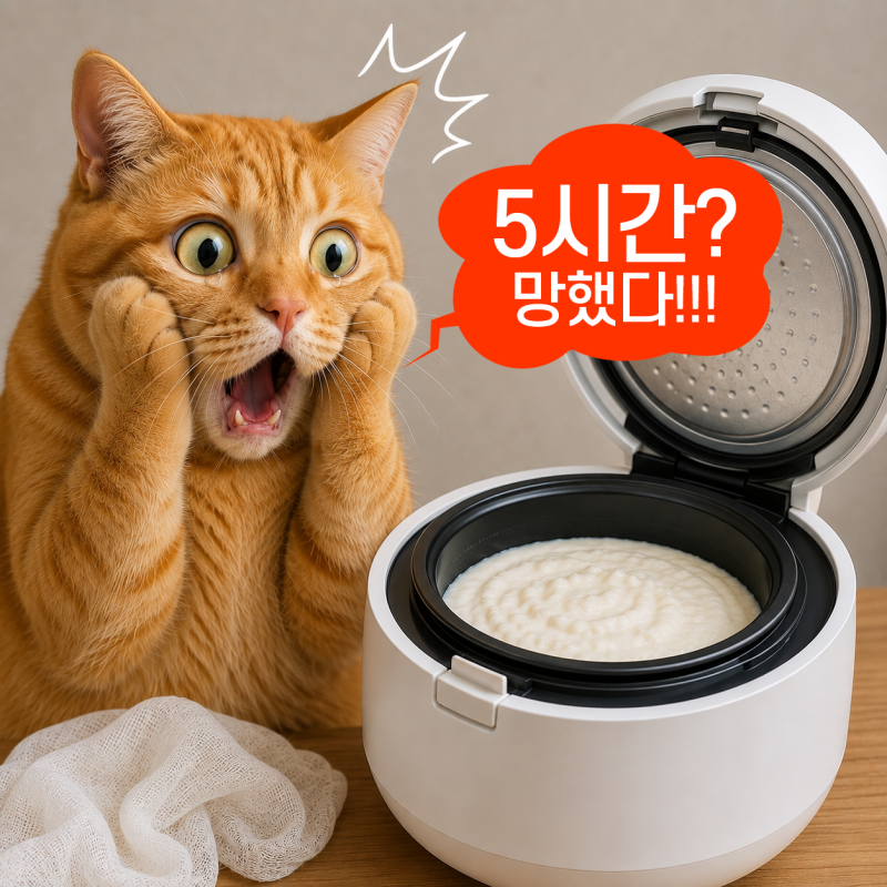 그릭요거트 만들기 실패? 쿠첸 밥솥 보온 5시간 뜻밖의 결과