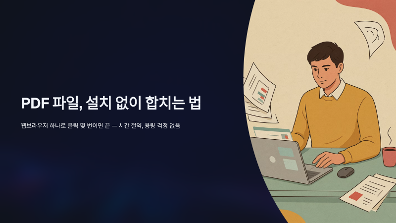 PDF 파일 합치기, 프로그램 없이 하는 법