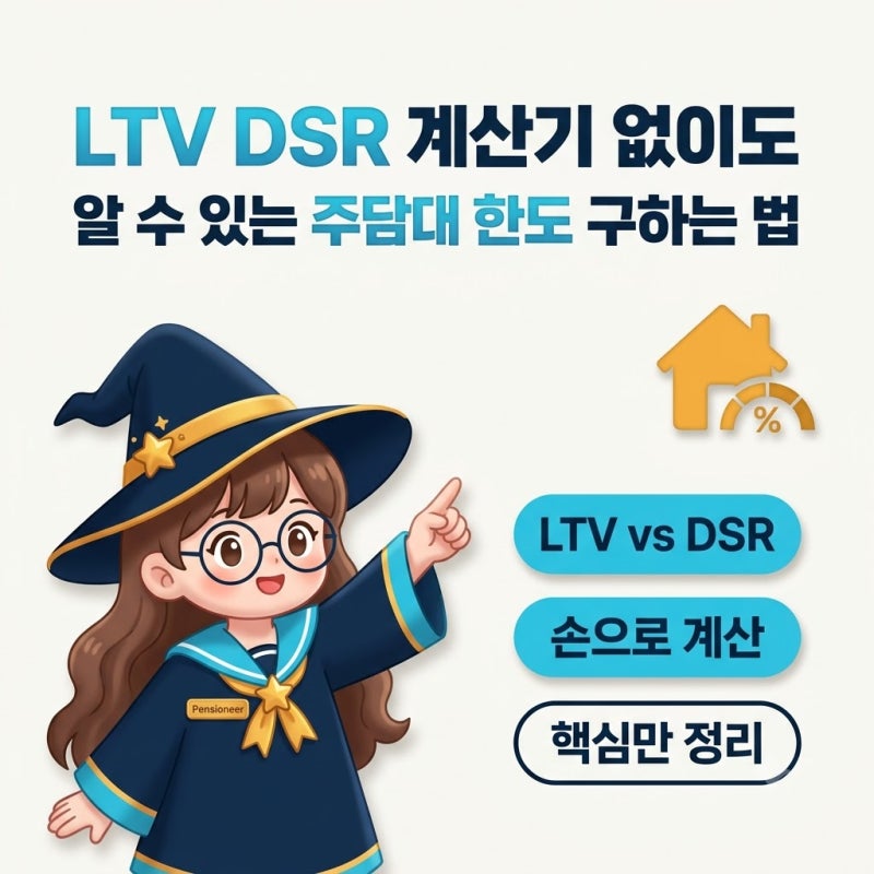 LTV DSR 계산기 없이도 알 수 있는 주담대 한도 구하는 법