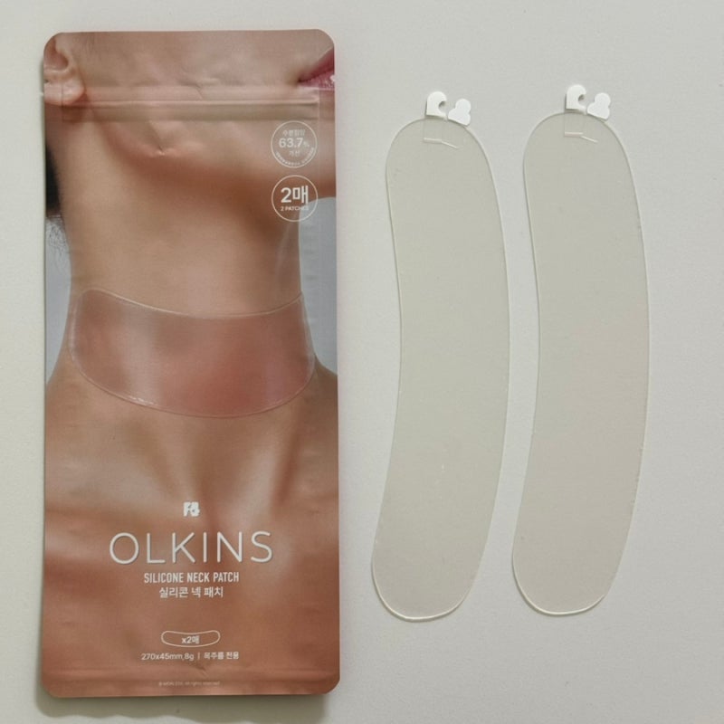 목주름팩 올킨스 넥테이프 일주일 사용, 실리콘 넥패치로 관리해봤어요