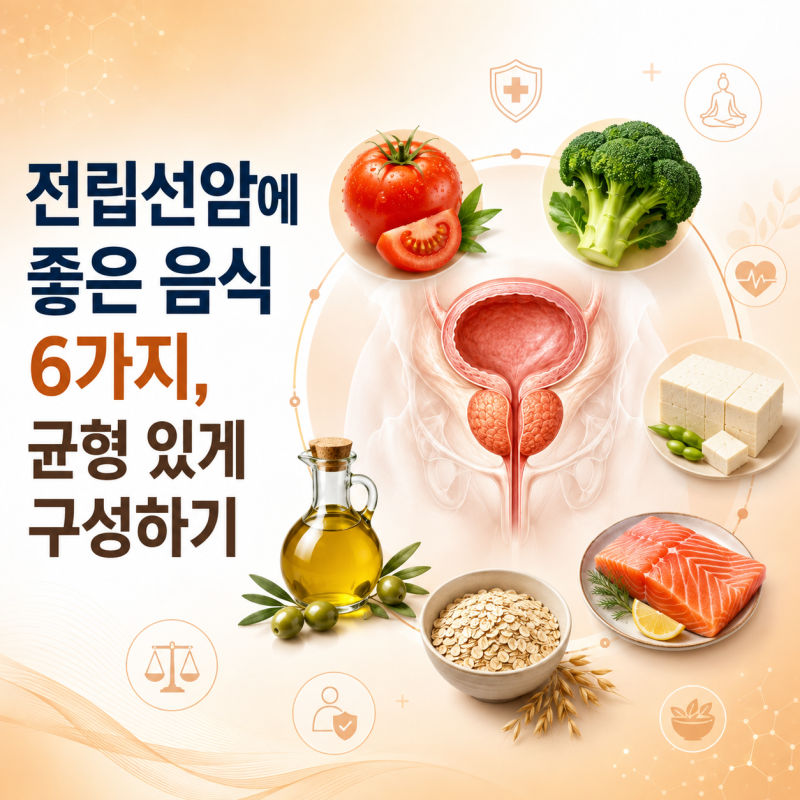 전립선암에 좋은 음식 6가지, 균형 있게 구성하기