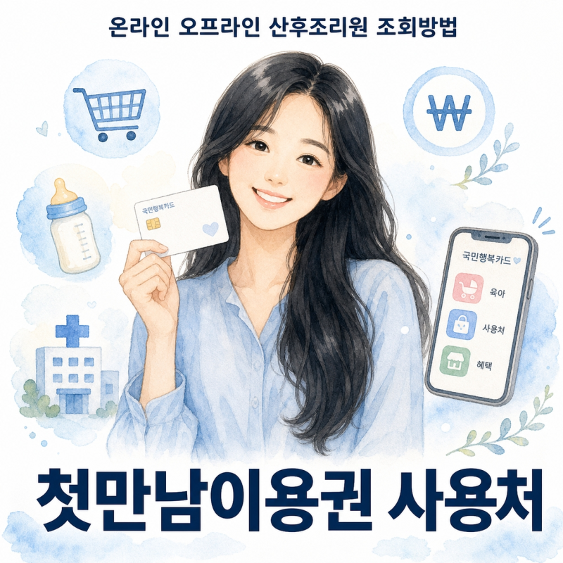 200만 원 다 쓰는 법! 첫만남이용권 사용처 목록 2026 완벽 정리 (온라인·오프라인·산후조리원....