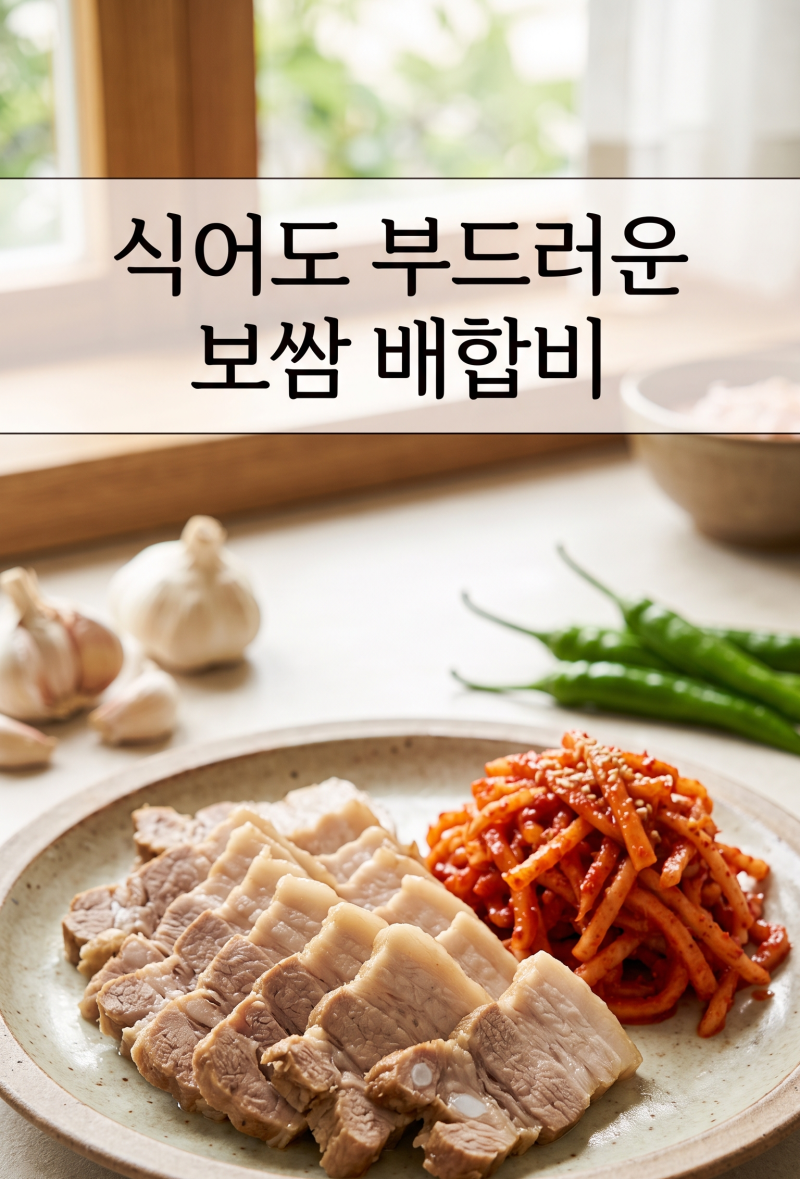 보쌈 삶는 법, 식어도 부드럽고 냄새 없는 황금비율 레시피