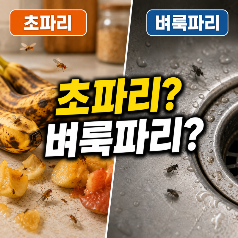 초파리일까 벼룩 파리일까 헷갈릴 때, 구분하는 차이와 퇴치법