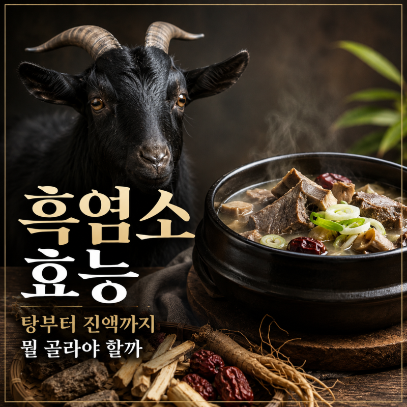 흑염소효능, 탕부터 진액까지 뭘 골라야 할까