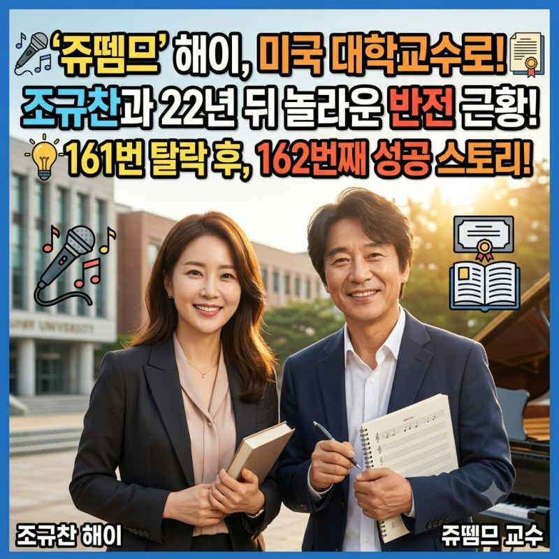조규찬♥해이, ‘쥬뗌므’ 뒤 22년의 반전