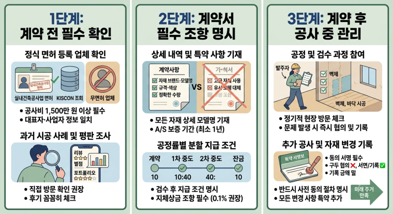 [인테리어] 절대 후회하지 않는 인테리어 계약서 필수 체크리스트 5