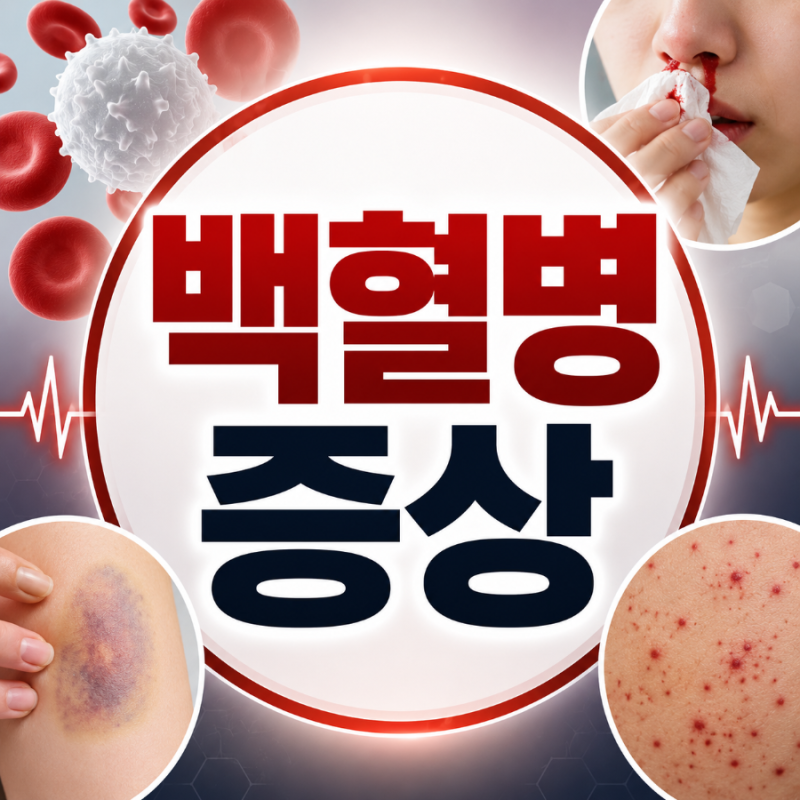 백혈병 증상, 이유 없이 멍과 코피가 반복된다면 살펴볼 신호