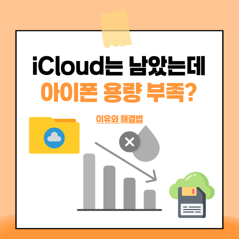 iCloud 용량은 남았는데 아이폰 저장 공간이 부족한 이유｜해결 방법 정리