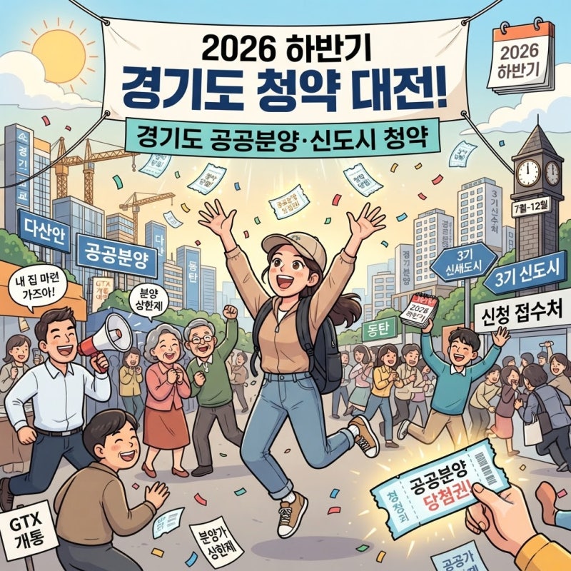 경기도 공공분양·신도시 청약 일정 총정리(2026년 하반기)
