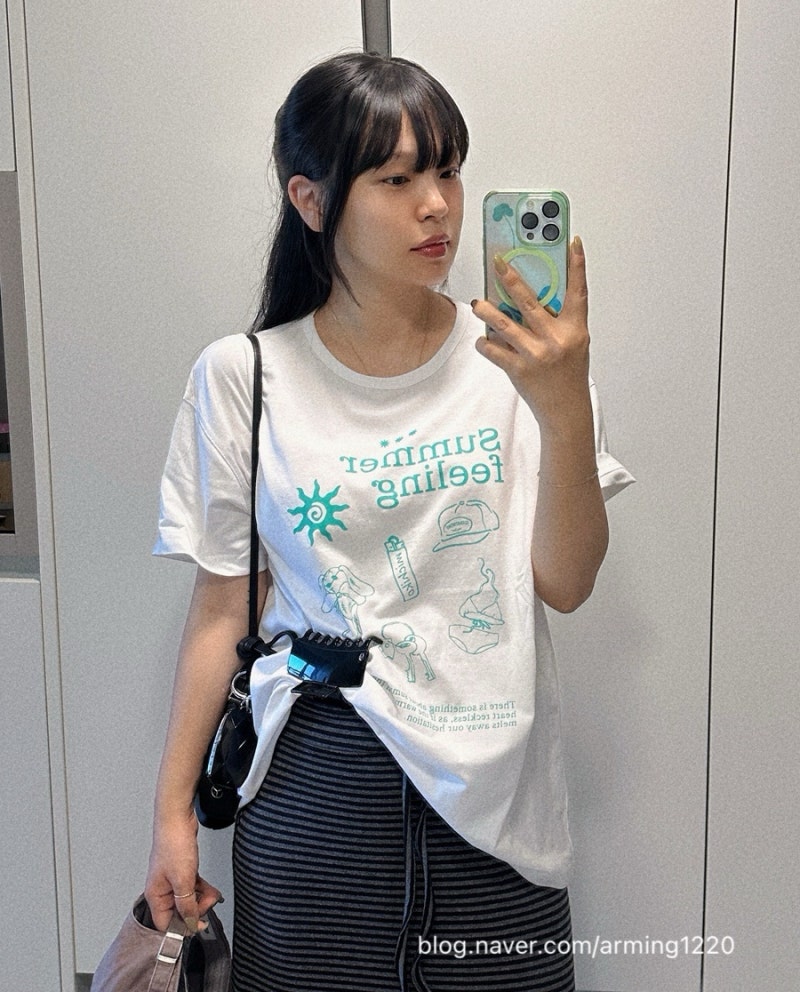 키작녀 임산부 데일리룩 | 20주 | ootd | 여름긴팔 | 원피스 | 밴딩스커트 | 임산부 출근룩