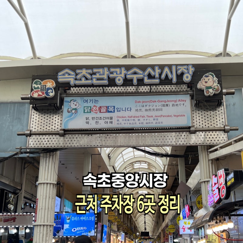 속초중앙시장 주차장 6곳 정리 만차 때 알아두면 좋은 꿀팁