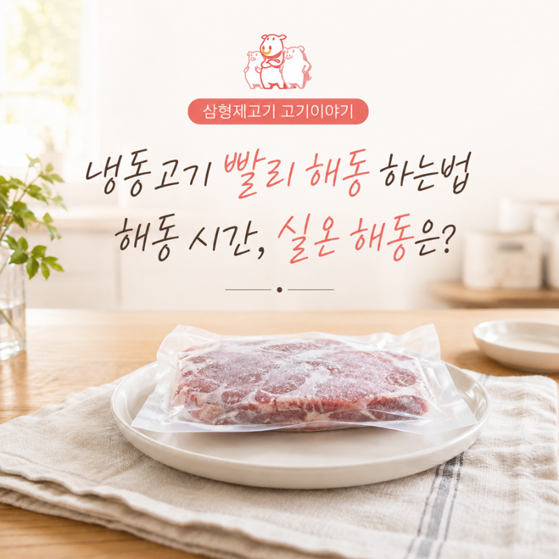 냉동고기 빨리 해동, 실온 대신 안전하게 녹이는 방법