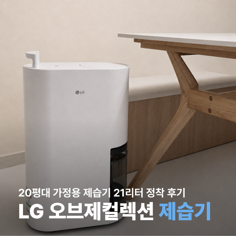 LG 제습기 25L? 13? 가정용 용량 추천! 휘센 21리터 정착 후기