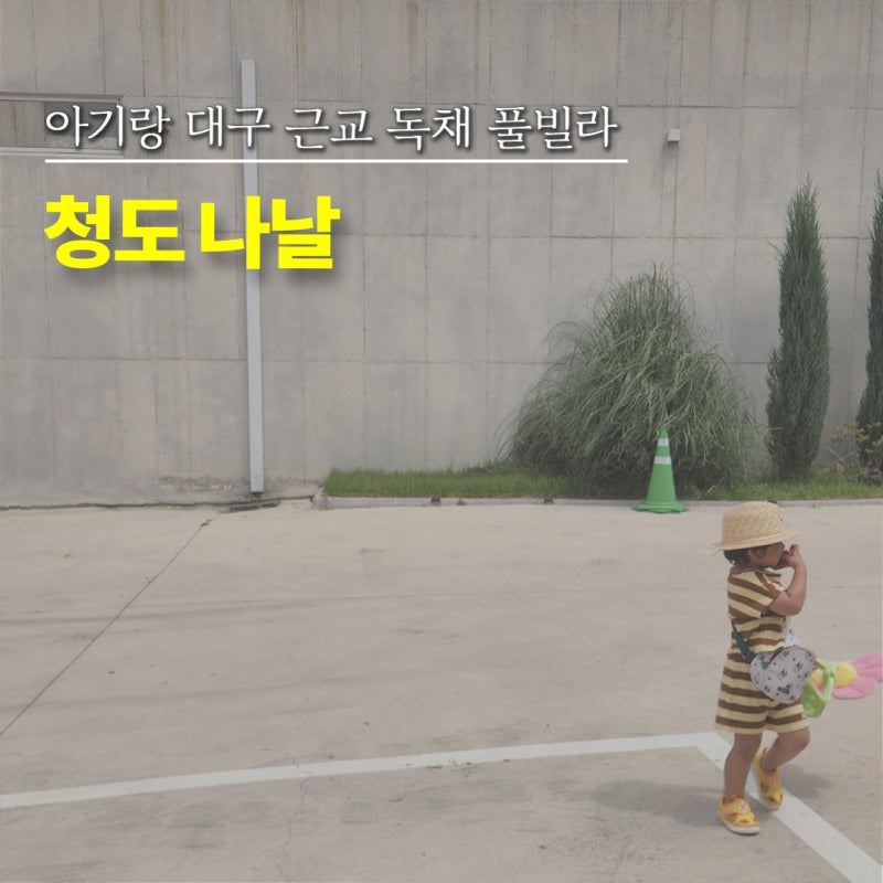 대구 근교 독채 풀빌라 아기랑 청도 나날 본채형 B3 평일 숙박 후기(2)