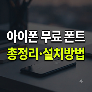 아이폰 무료 폰트 ttf 추천,공유부터 다운로드·설치·적용 방법까지 총정리