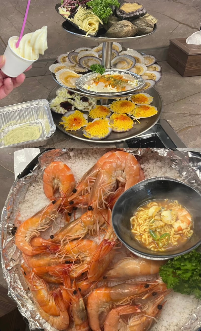 을왕리 조개구이 맛집 가리비타워 청춘조개