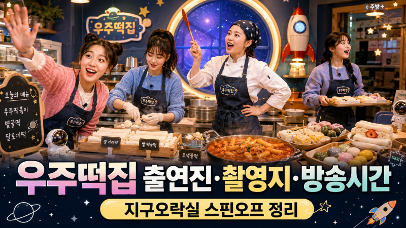 우주떡집 출연진 촬영지 방송시간, 지구오락실 스핀오프가 된 이유