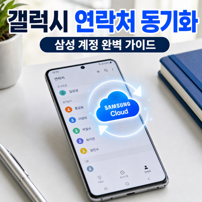 갤럭시 연락처를 삼성 계정에 동기화하는 방법