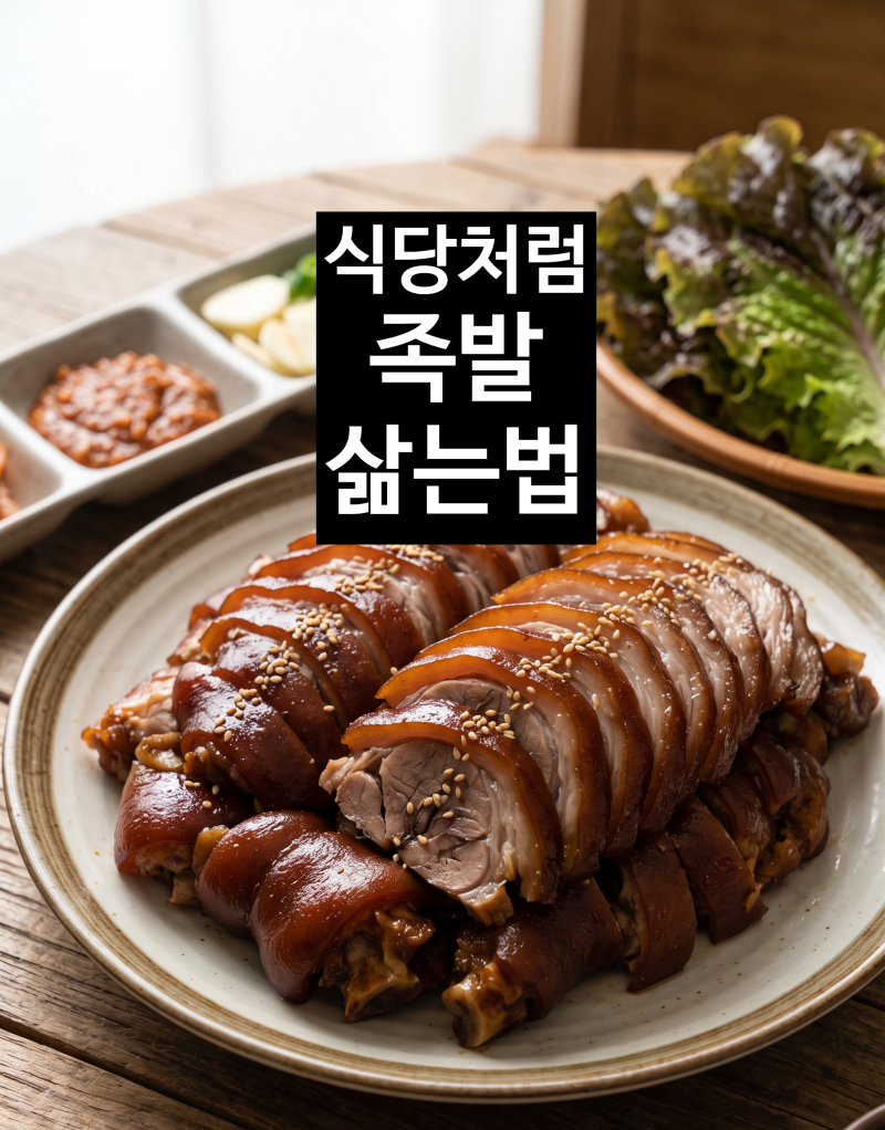 집에서 족발 삶는 법, 잡내 없이 파는 것처럼 쫀득하게 만드는 비결