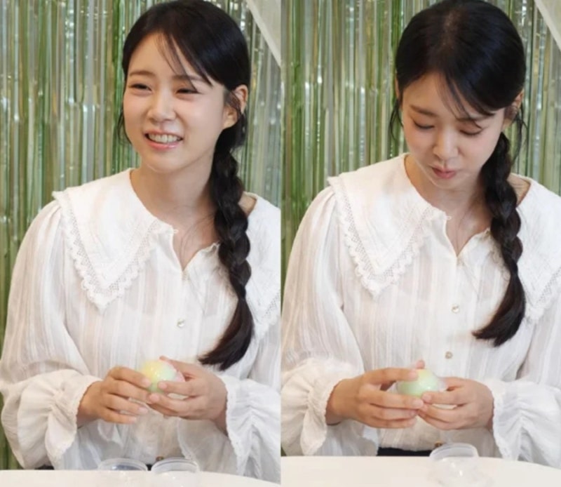 카라 한승연, 왁뿌볼 누르다 '손 덜덜' 포착!