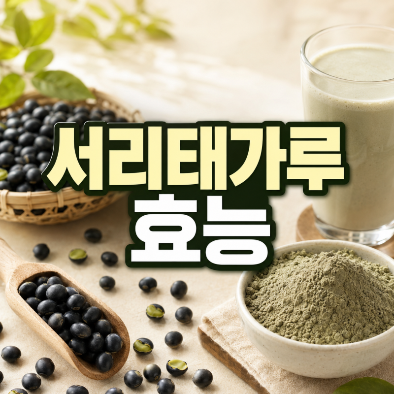 서리태가루 하루 몇 스푼 먹을까? 효능과 주의사항 총정리