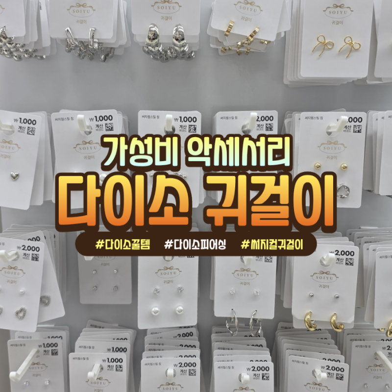 가성비 미친 다이소 귀걸이 종류, 가격, 추천 제품, 착용 후기