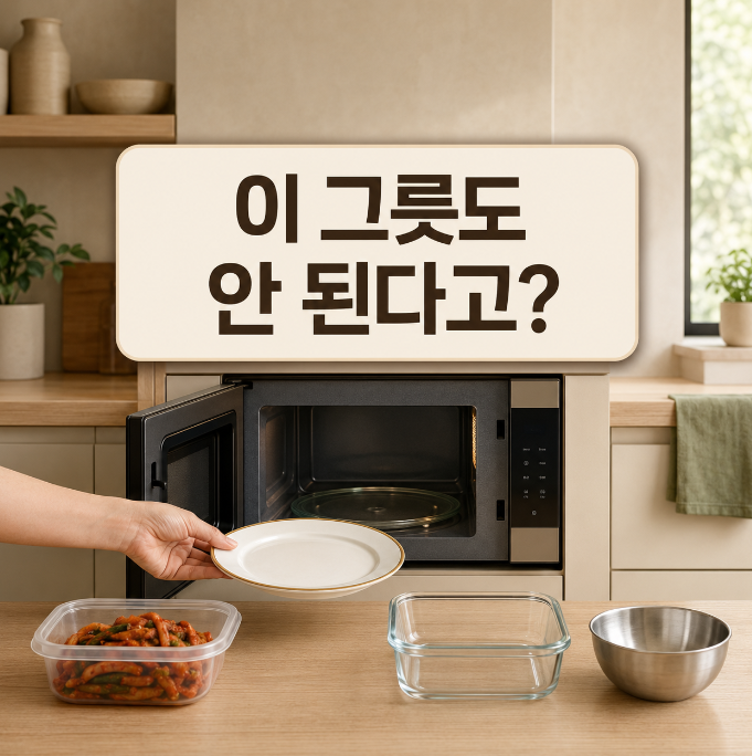 전자레인지에 넣으면 안 되는 것, 매일 쓰던 그릇도 확인하세요