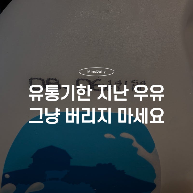 유통기한 지난 우유, 그냥 버리지 마세요! 살림 속 활용법 정리