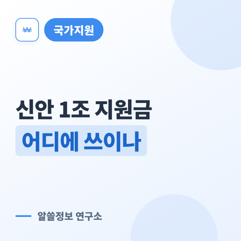 신안 1조 지원금 어디에 쓰이나, 5대 분야로 3분 정리 (군민 기본소득 월 20만원 포함)