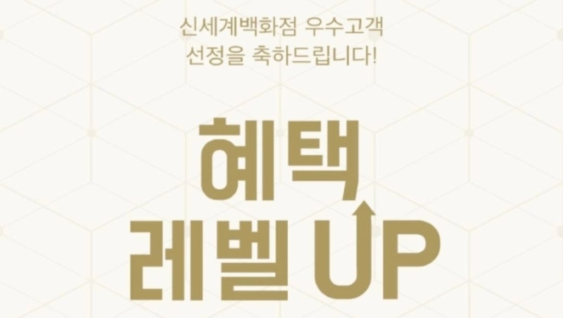 신세계 강남점 VIP RED 등급 혜택 및 무료 주차 꿀팁 (백화점 등급 기준 정리)