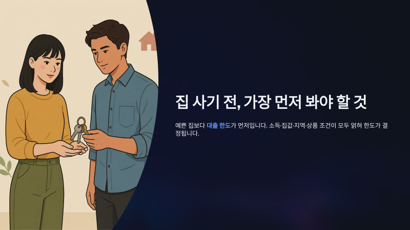 신혼부부 집 사기 전, 대출한도부터 보세요!