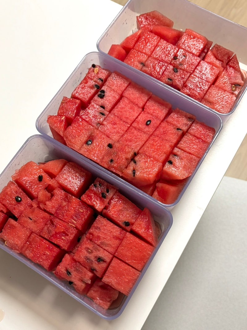 수박 사각으로 깔끔하게 자르는 법, ‘이것’만 있으면 돼요
