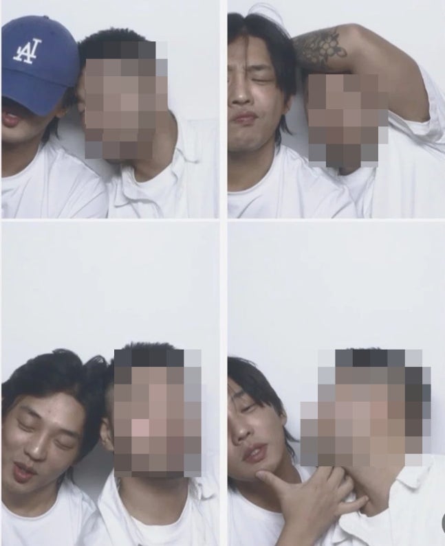 <b>유아인</b> 자숙 중 남성 <b>볼뽀뽀</b>, 즉석사진 공개된 뜻밖의 <b>근황</b>