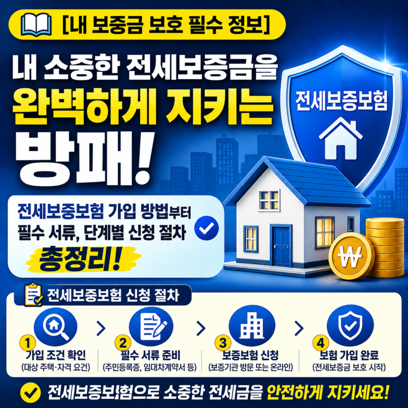[부동산 안심 계약 백서] 내 소중한 전세보증금을 완벽하게 지키는 방패! 전세보증보험 가입 ....