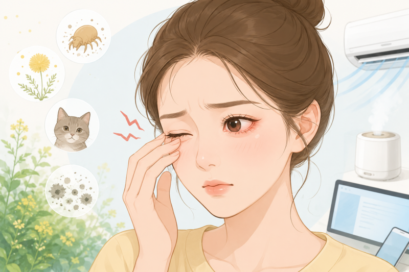 여름철 눈 가려움·충혈, 알레르기성 결막염일까요? 증상과 대처법