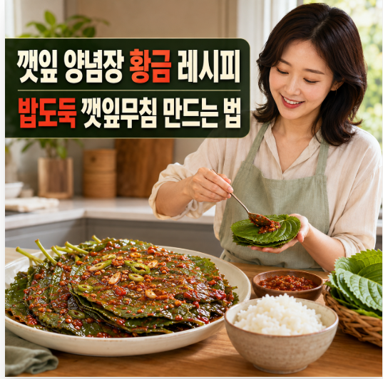깻잎 양념장 황금 레시피, 밥도둑 깻잎무침 만들고 간편한 깻잎김치까지