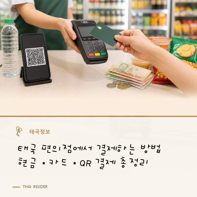 태국 편의점에서 결제하는 방법｜현금·카드·QR 결제 총정리