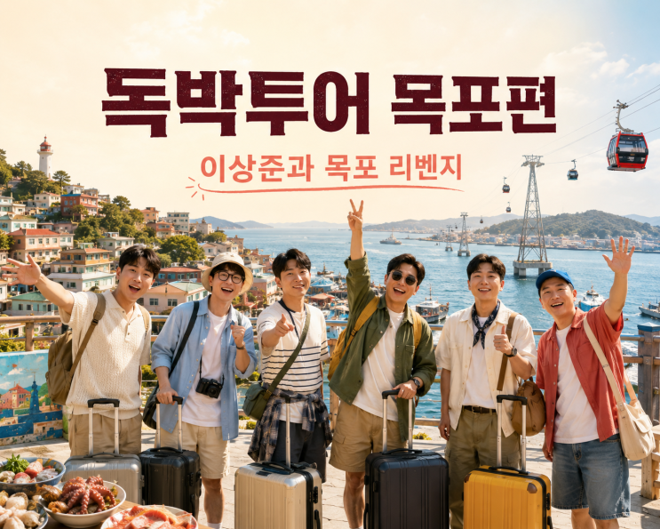<b>독박투어 목포</b>편 10회, 이상준 꽃게무침 맛집·고하도 코스 정리