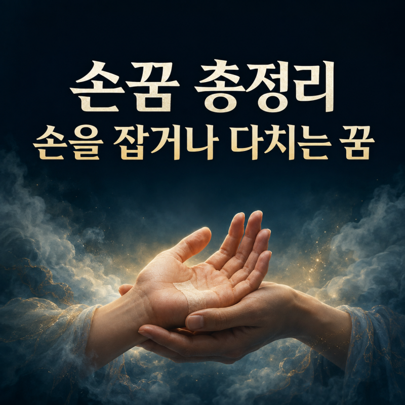 ️ 손꿈 총정리｜손을 잡거나 다치는 상황별 해몽