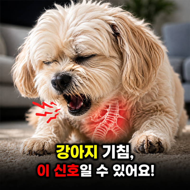 강아지 기관지염 증상 원인은? 강아지기관지협착증 기침 호흡 관리 방법