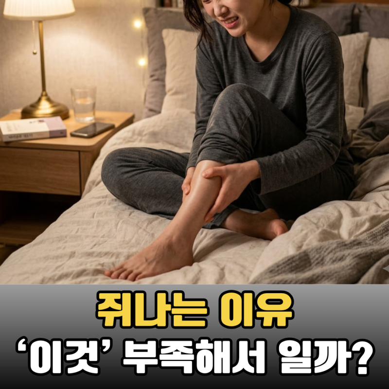 종아리 쥐날때 원인과 다리 쥐나는이유 칼마디 챙기기