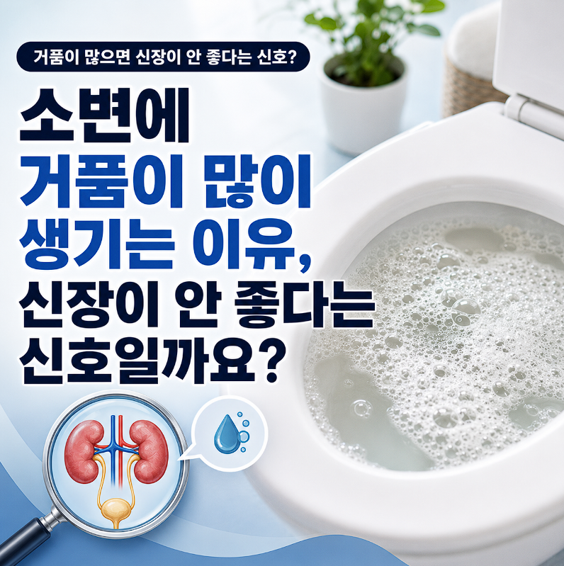 소변에 거품이 많이 생기는 이유, 신장이 안 좋다는 신호일까요?