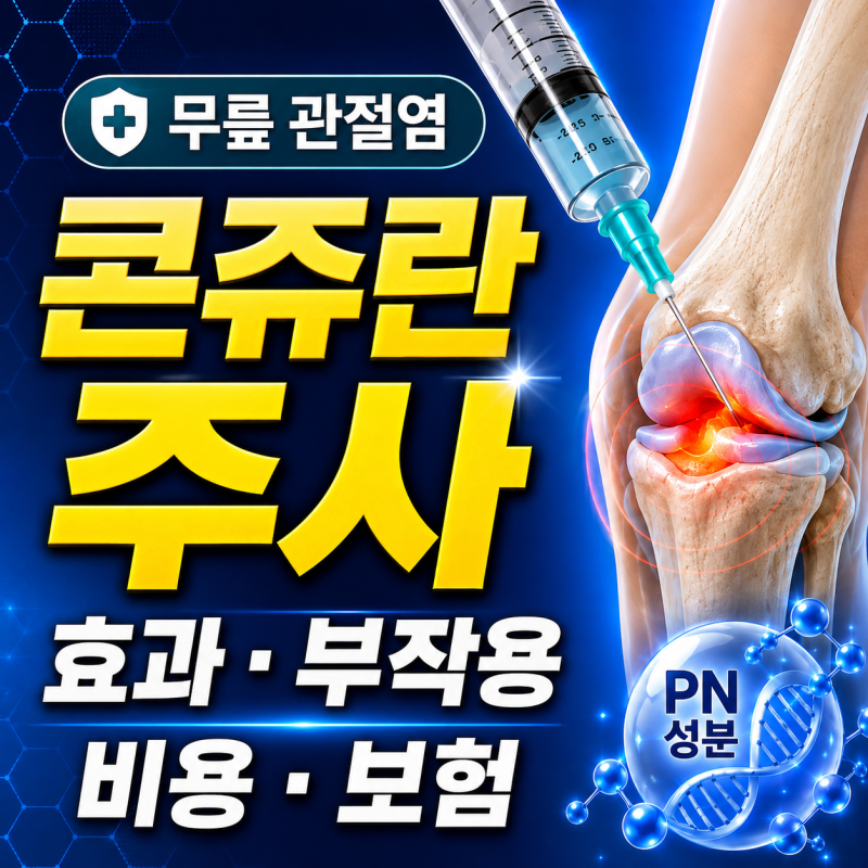 무릎 관절염 주사 치료, 콘쥬란 주사는 어떤 치료일까?