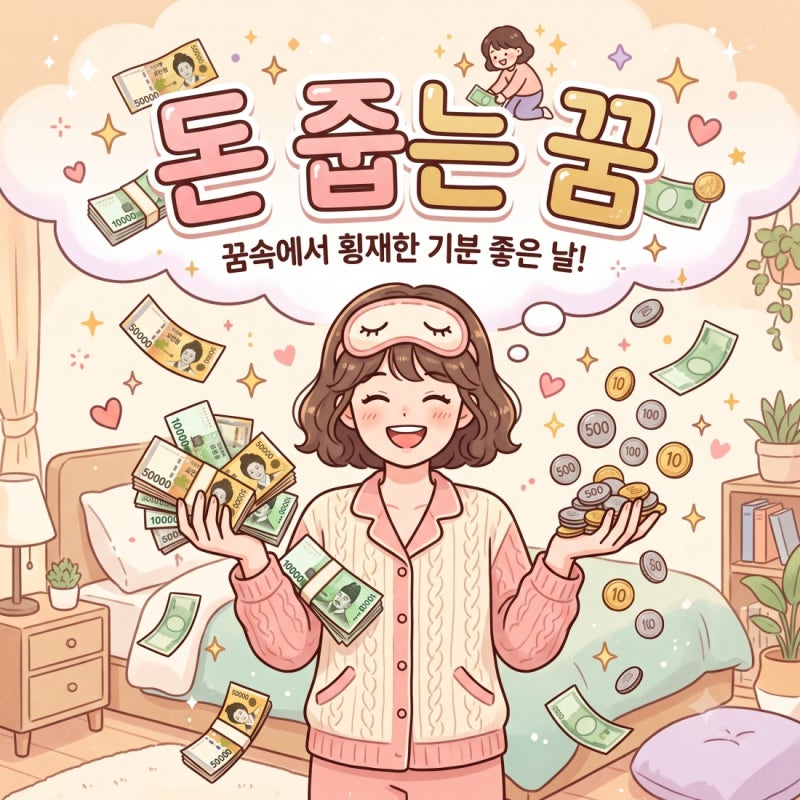 돈 줍는 꿈, 지폐와 동전 따라 완전히 달라지는 재물운
