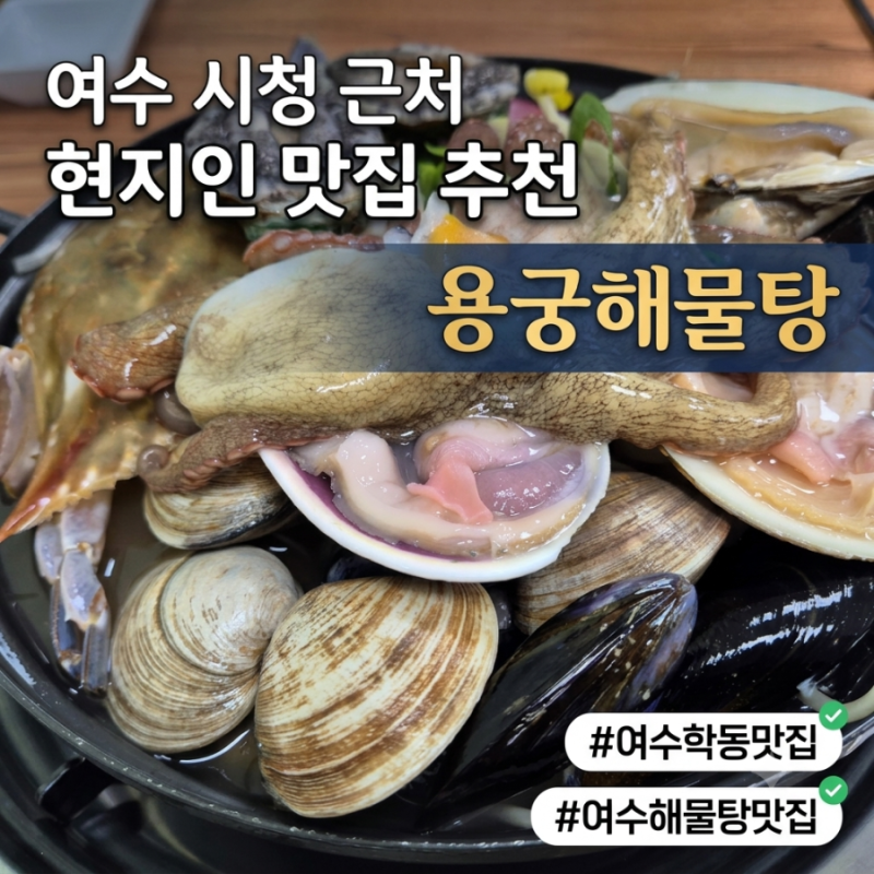 여수 학동 맛집 여수 시청 현지인 맛집 용궁해물탕 해물탕 후기