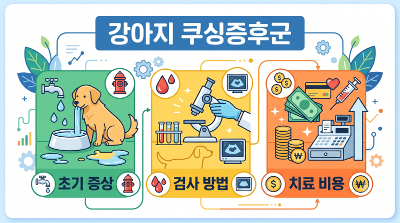 강아지 쿠싱증후군 초기 증상부터 검사 방법과 치료 비용까지
